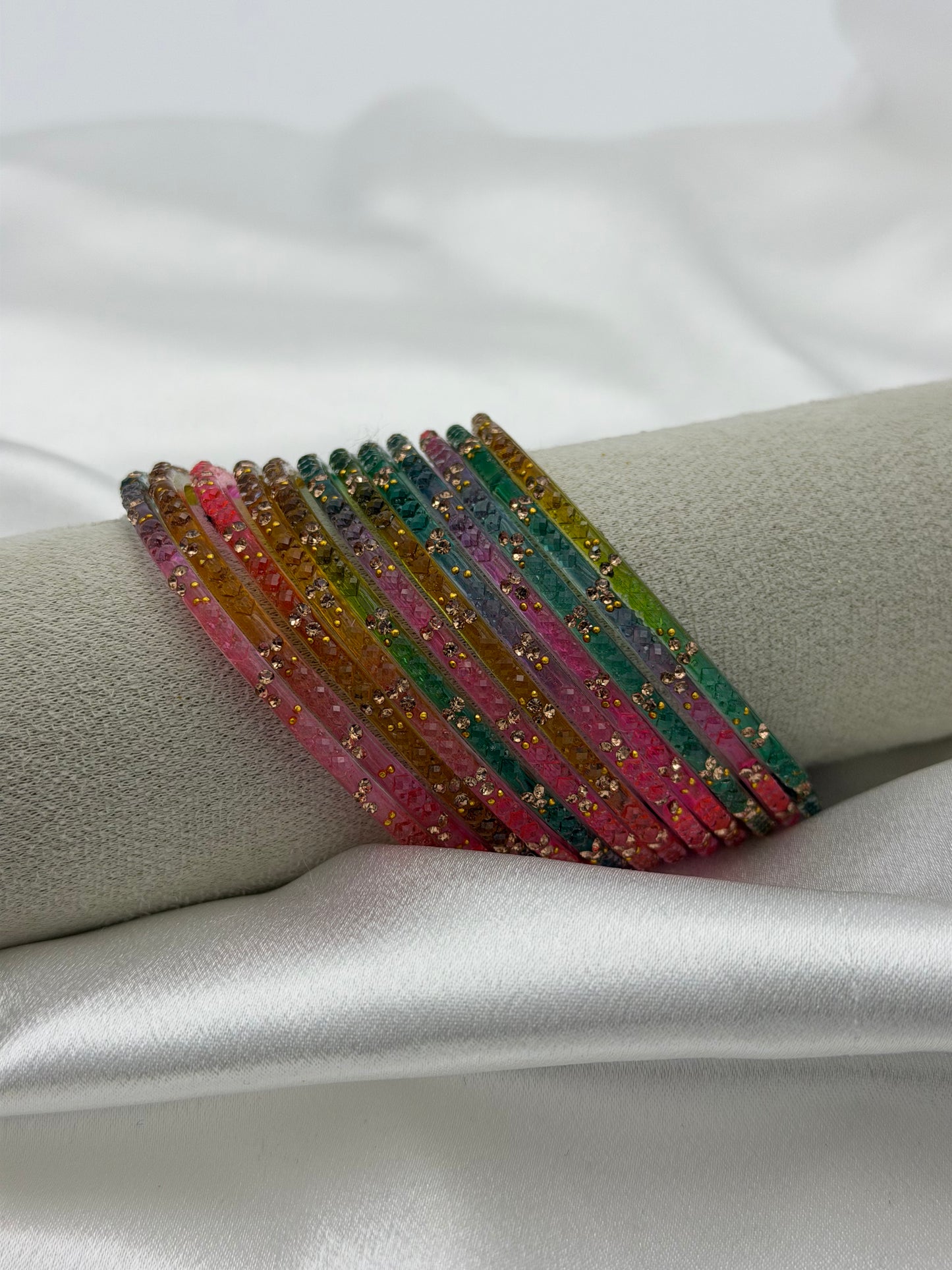 Multi Glass Bangles