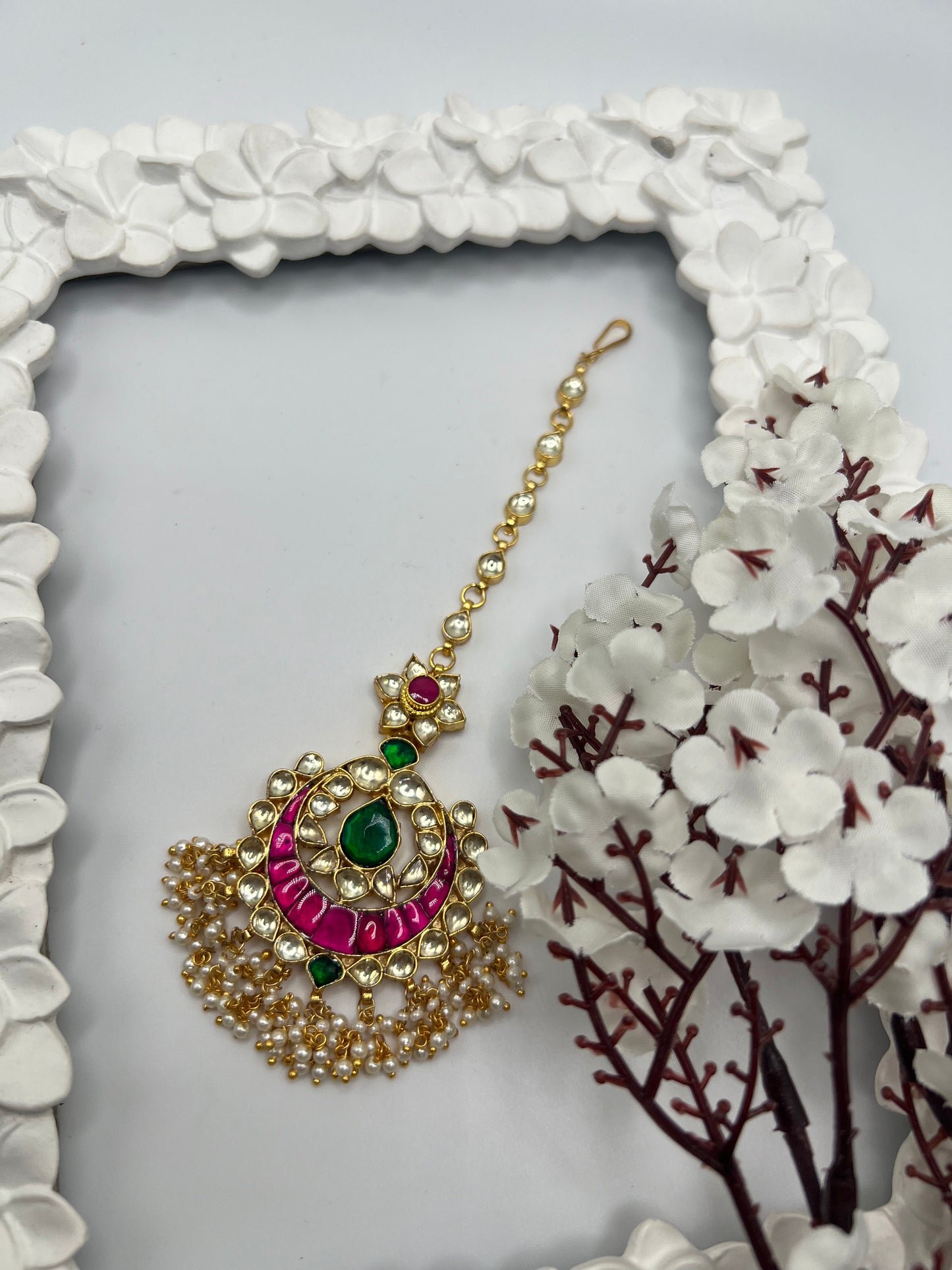 Tamia Pachi Kundan Tikka