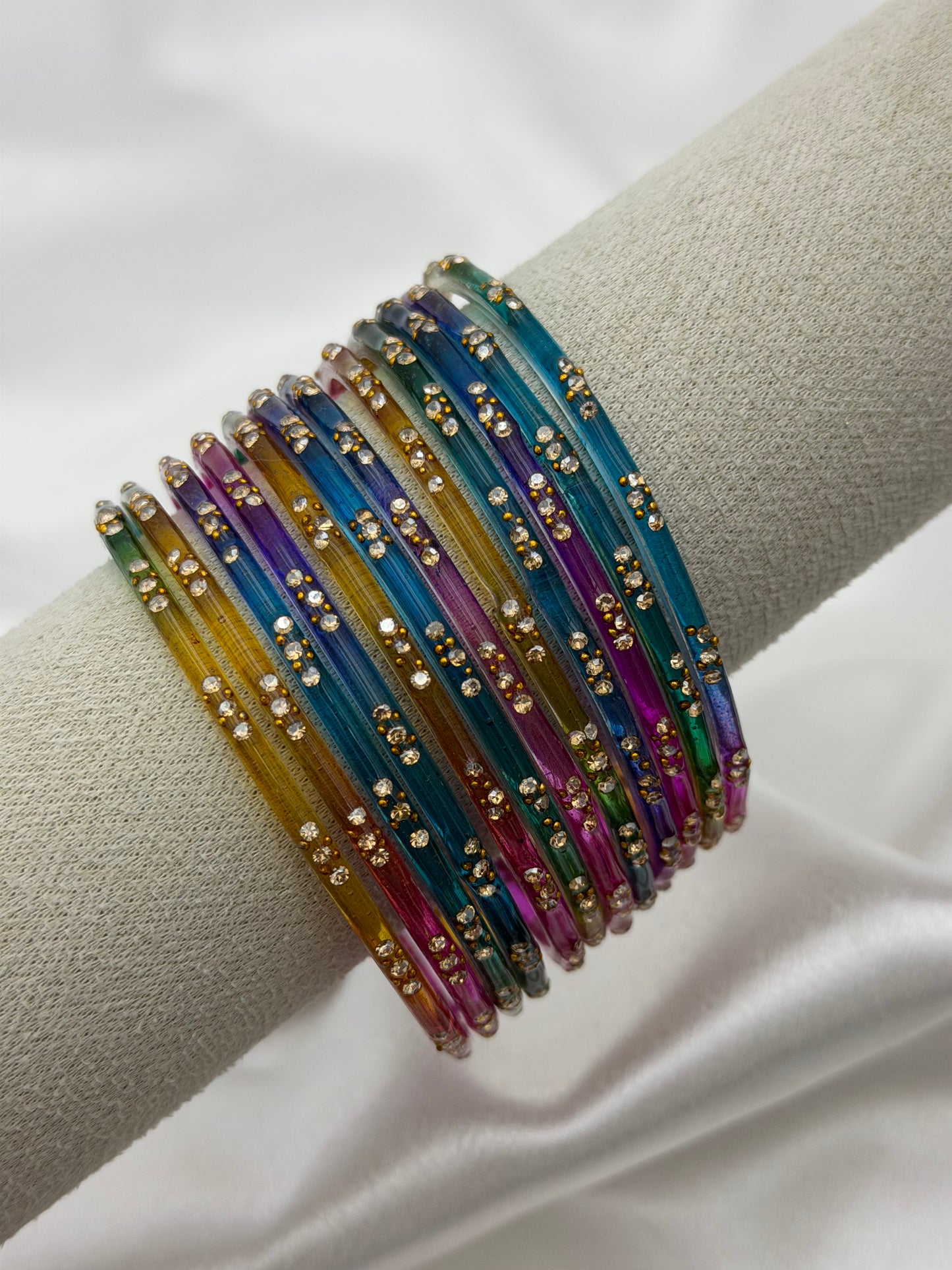 Multi Glass Bangles