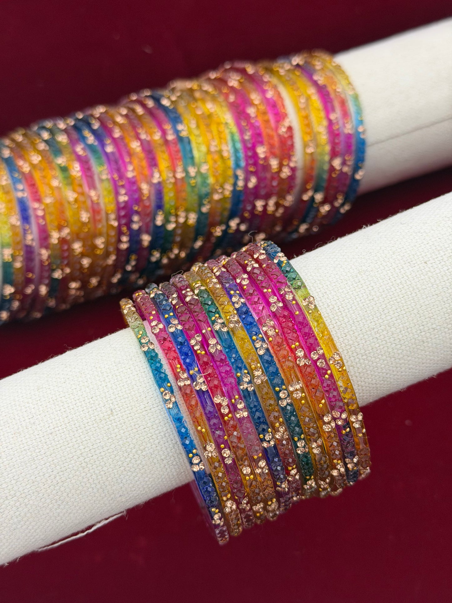 Multi Glass Bangles