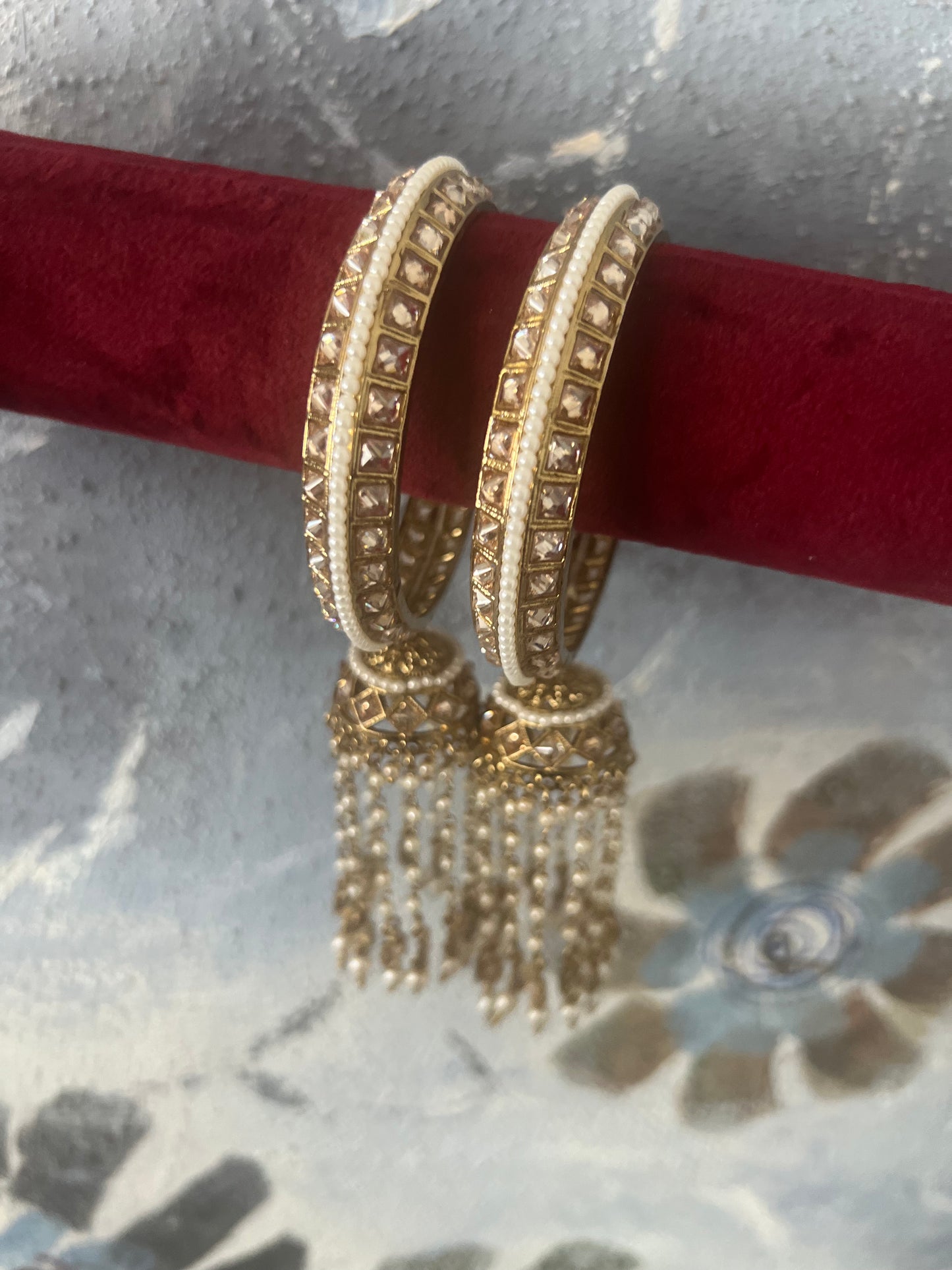Yasmin polki jhumki style Bangles
