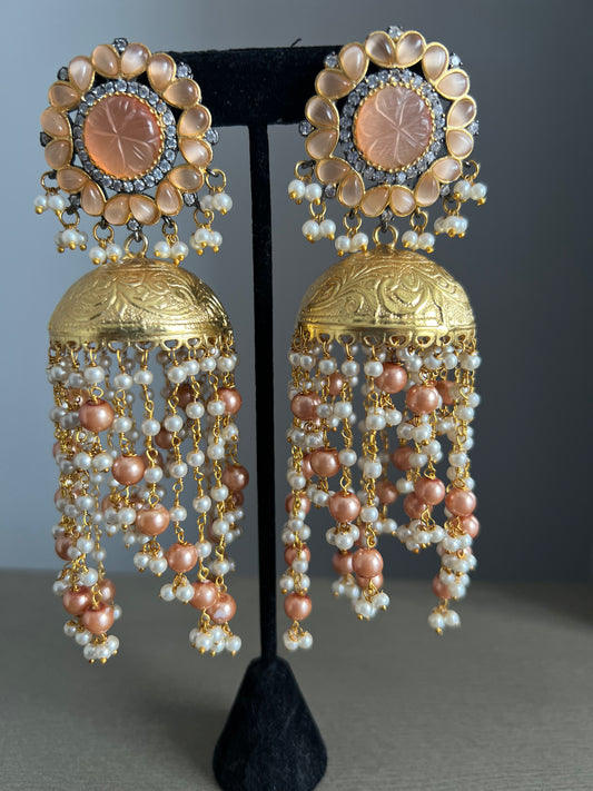 German silver jhumki