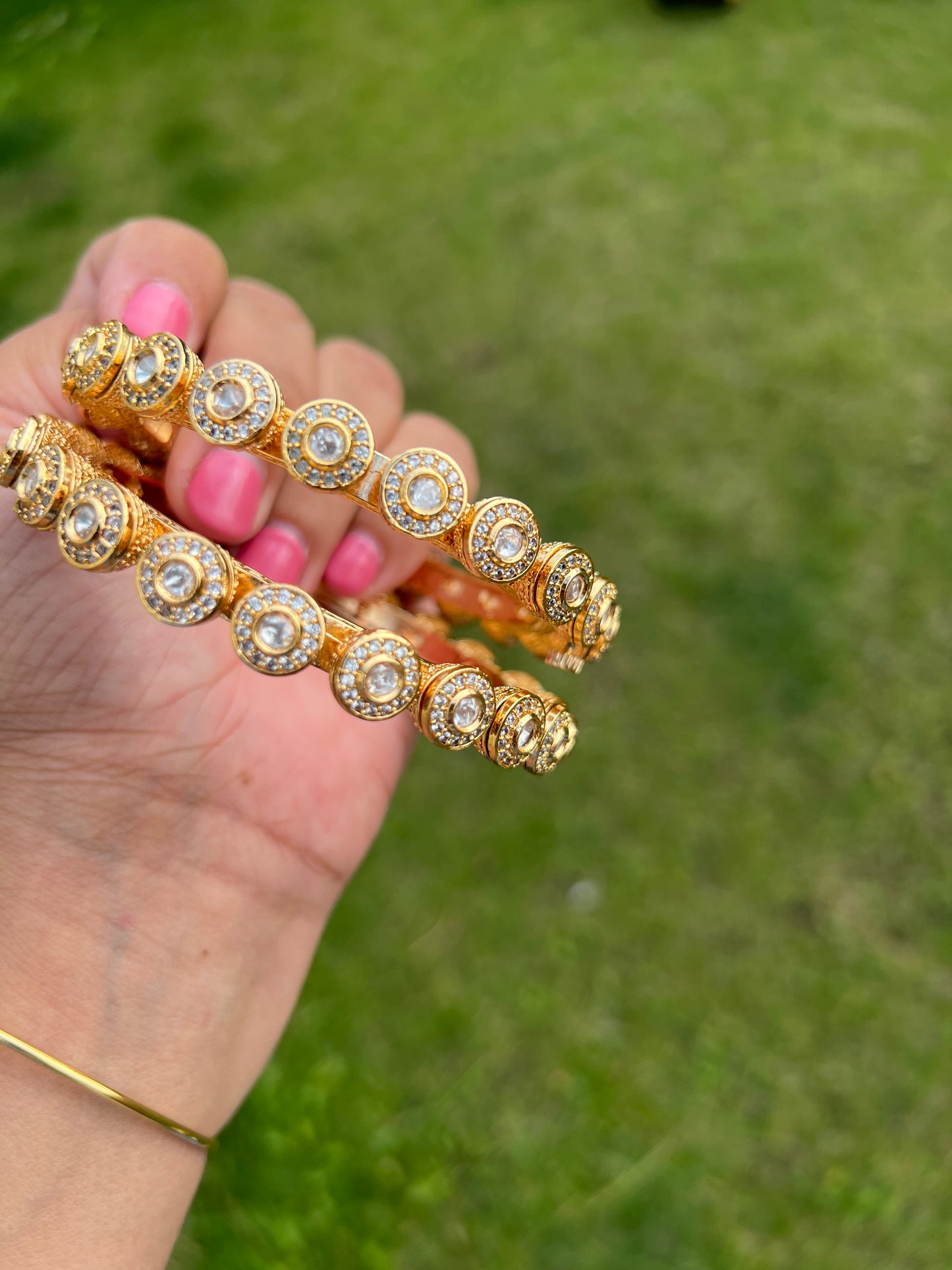 Ezra tiyani openable bracelets gold plated