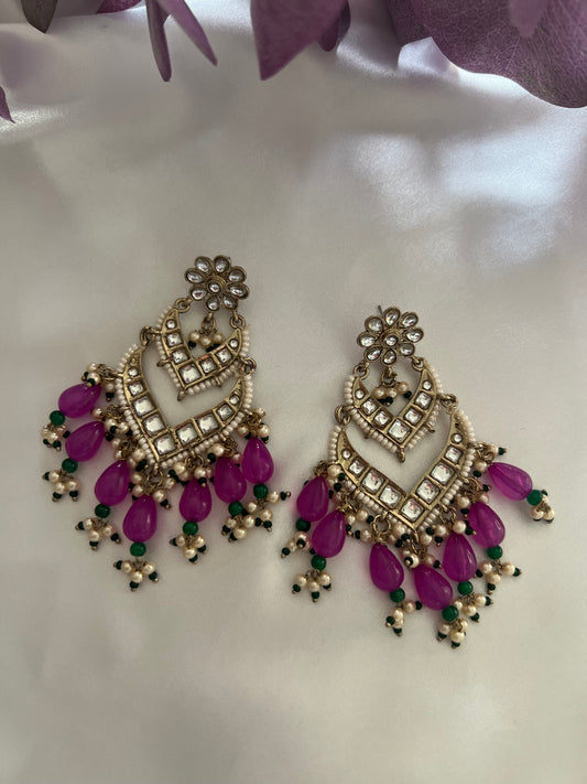 Kasra Kundan Earrings