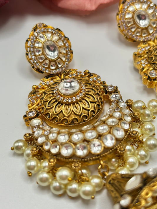 Siyali Uncut kundan Earrings