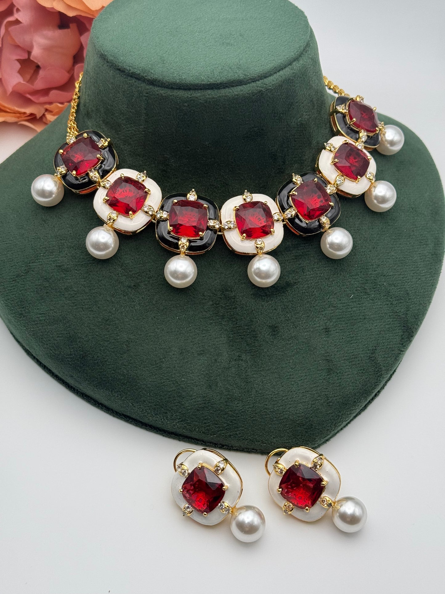 Faryat  Fusion Doublet Necklace Set