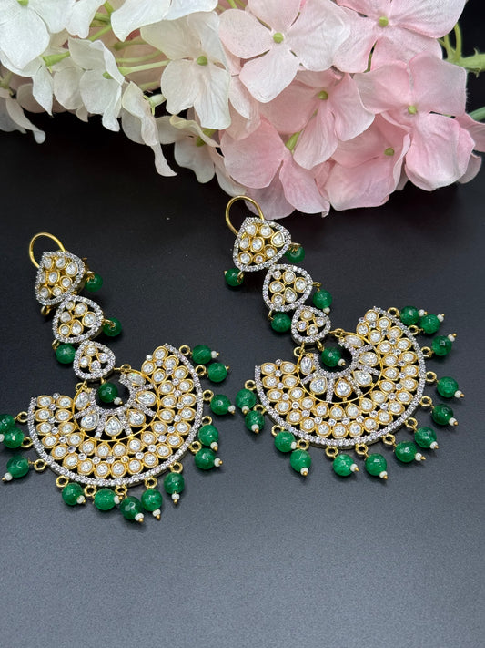 Tamiya Uncut Kundan Statement Earrings