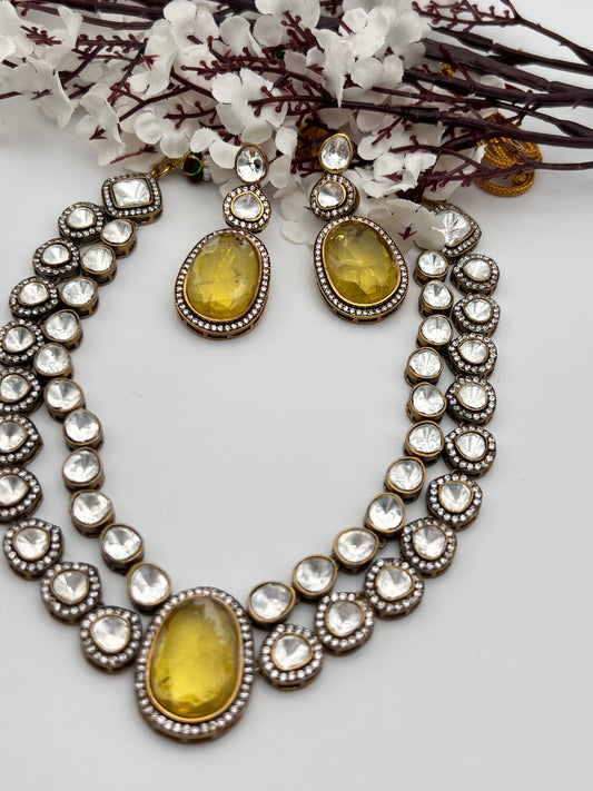 Humani moissanite  Necklace Set