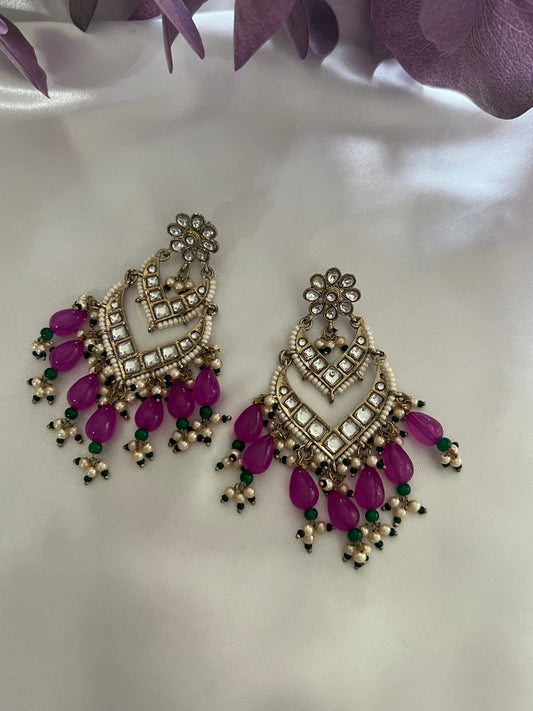 Kasra Kundan Earrings