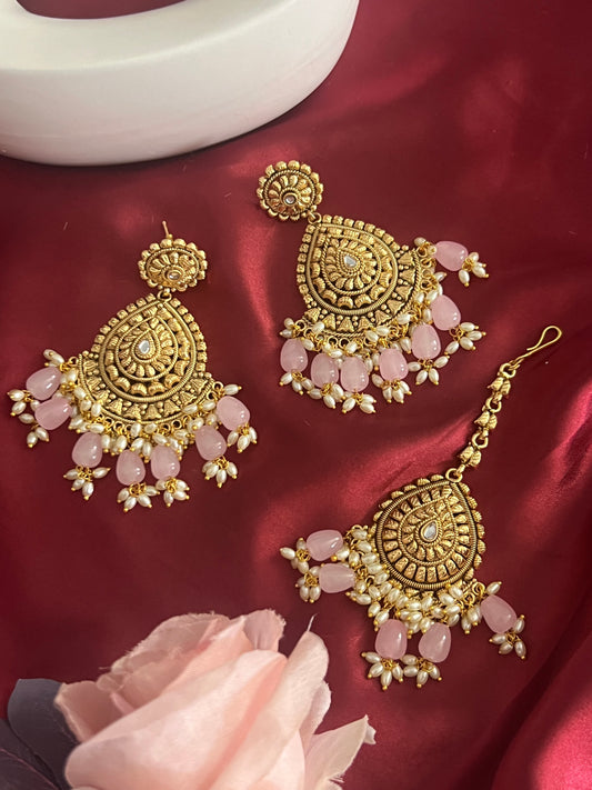 Zenab Earrings and Tikka
