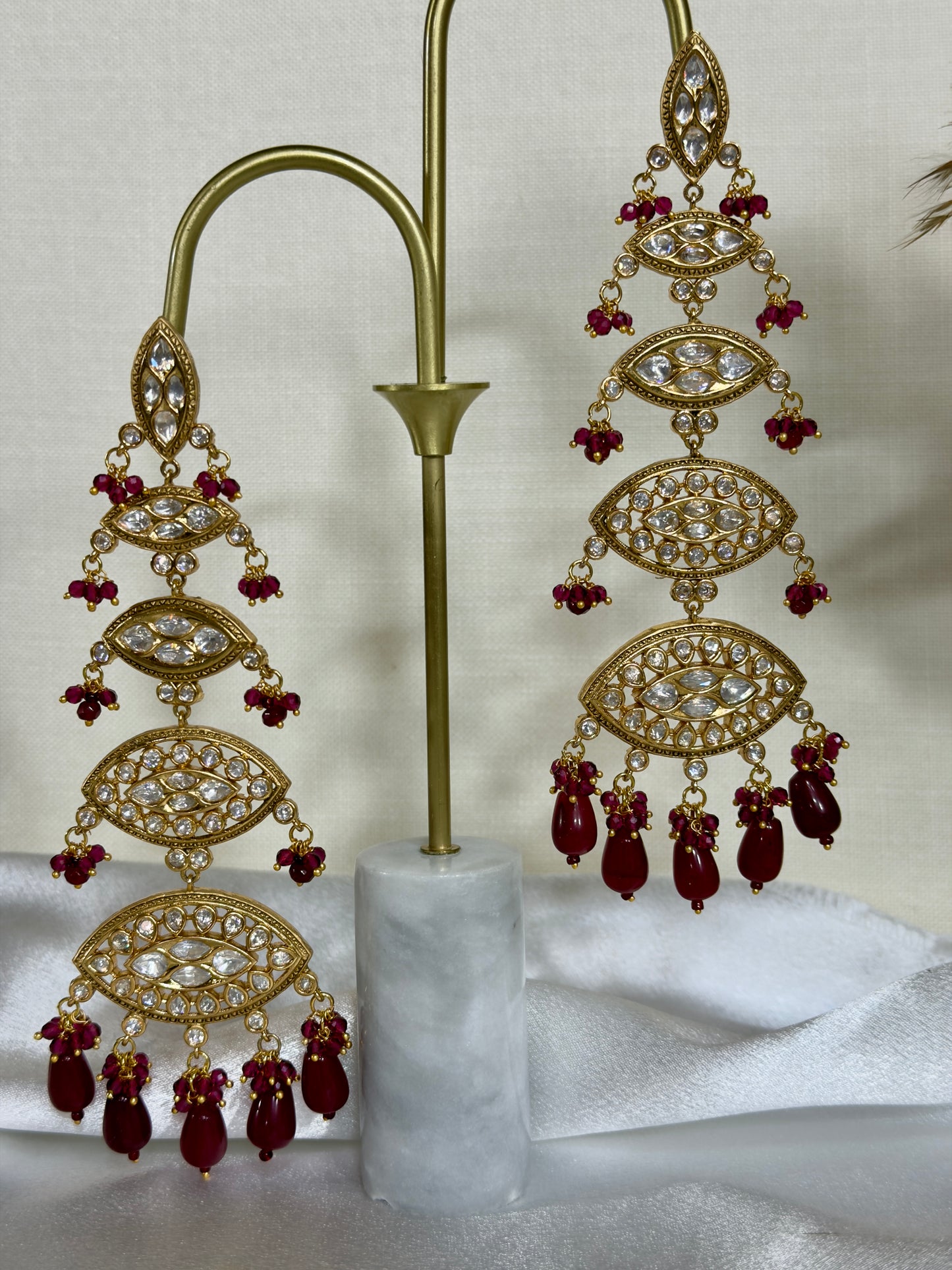 Tapsee Tiyani long Statement Earrings