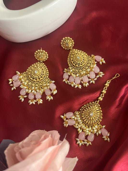 Zenab Earrings and Tikka