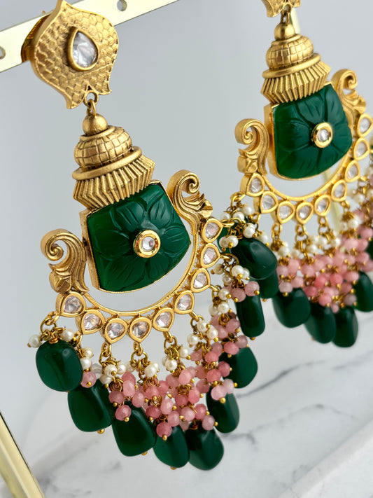 Arpita Uncut Kundan Earrings