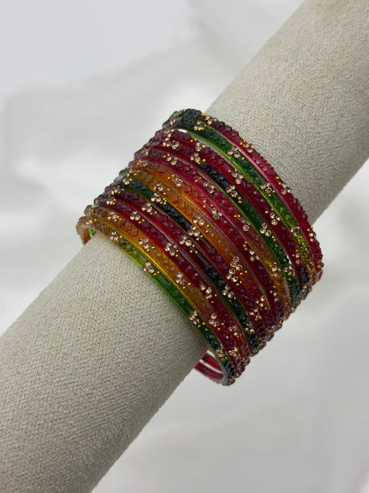 Multi Glass Bangles