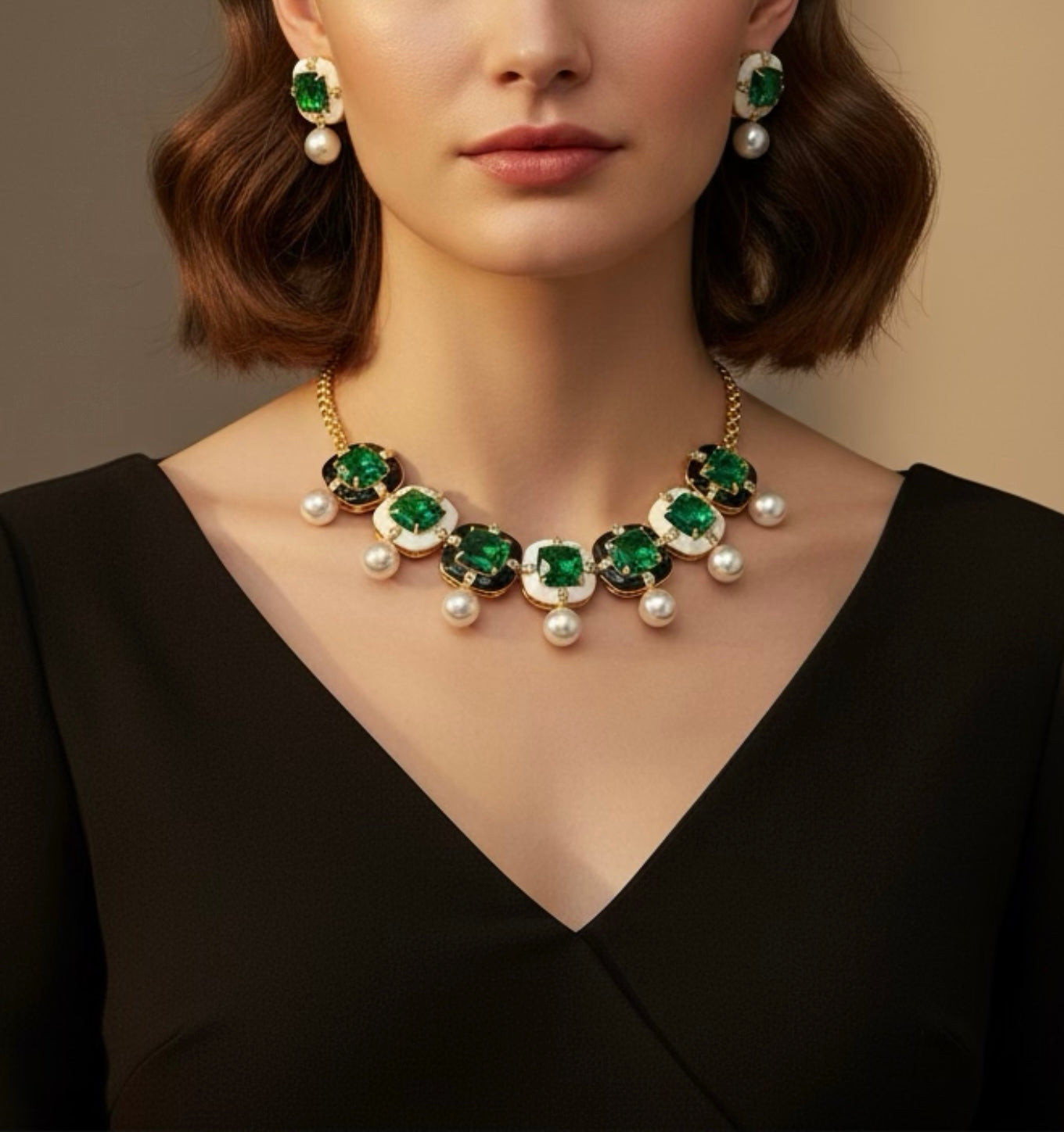 Faryat  Fusion Doublet Necklace Set