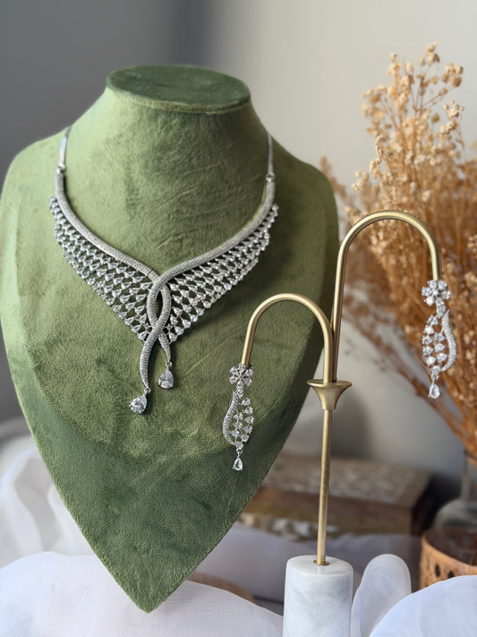 Niya American Diamond Necklace Set