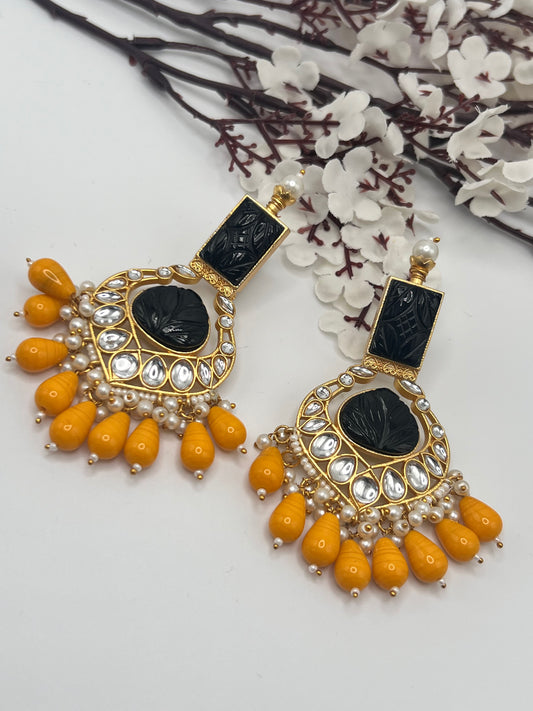 Monalisa and Kundan Earrings