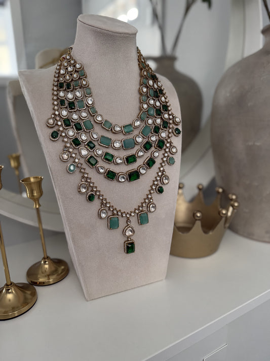 parineeti Bridal Mossonite Necklace Set