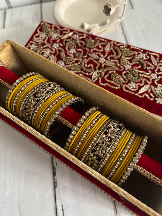 Kaya Polki Bangle set