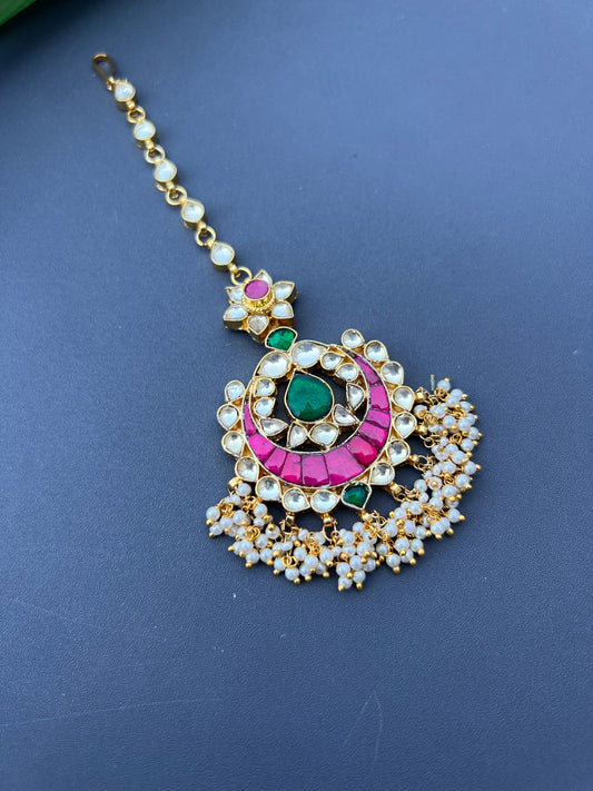 Tamia Pachi Kundan Tikka