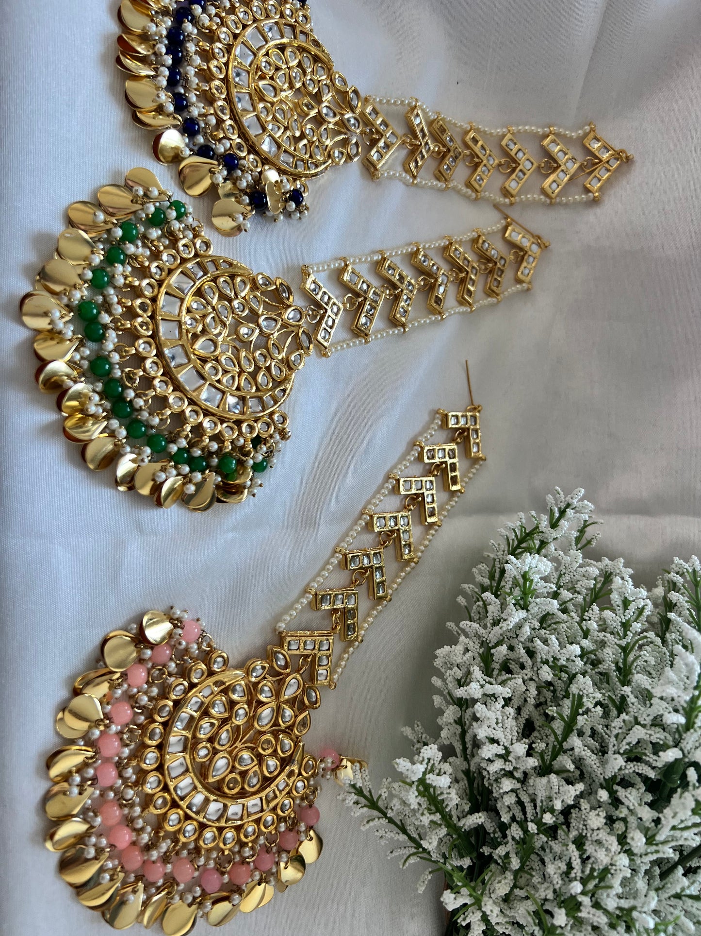 Oversized Kundan Tikka