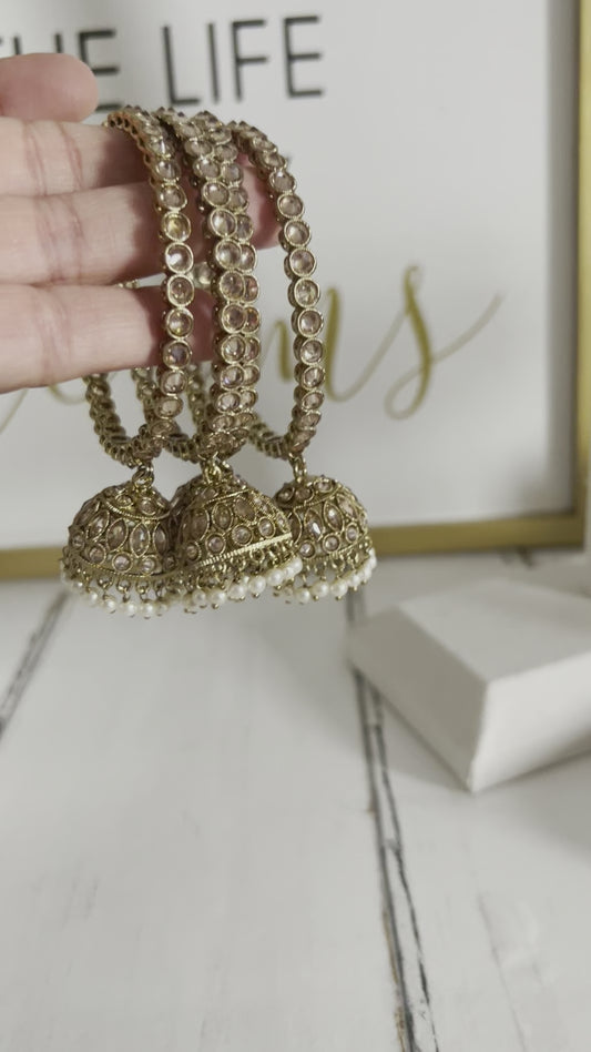 Polki jhumki styke Kaddas