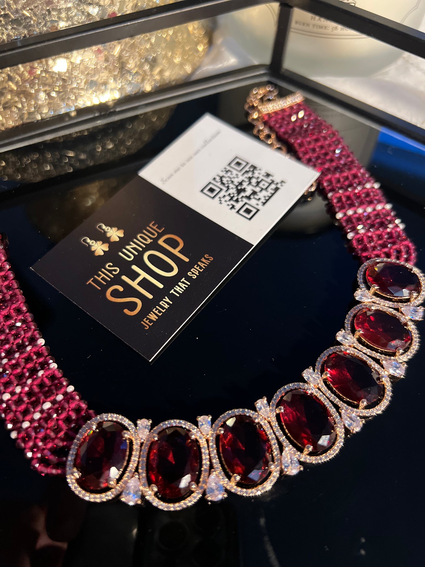 American diamond choker set