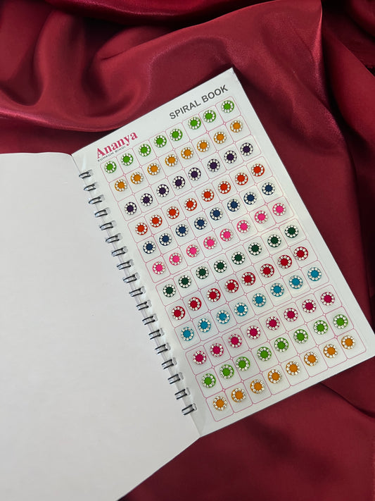 Ananya Swarovski Multi Bindi Book