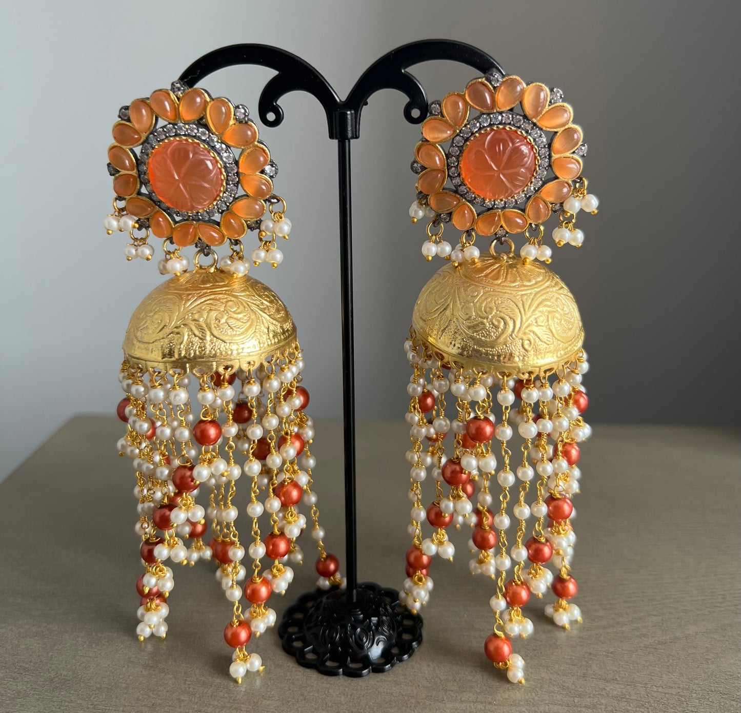 German silver jhumki