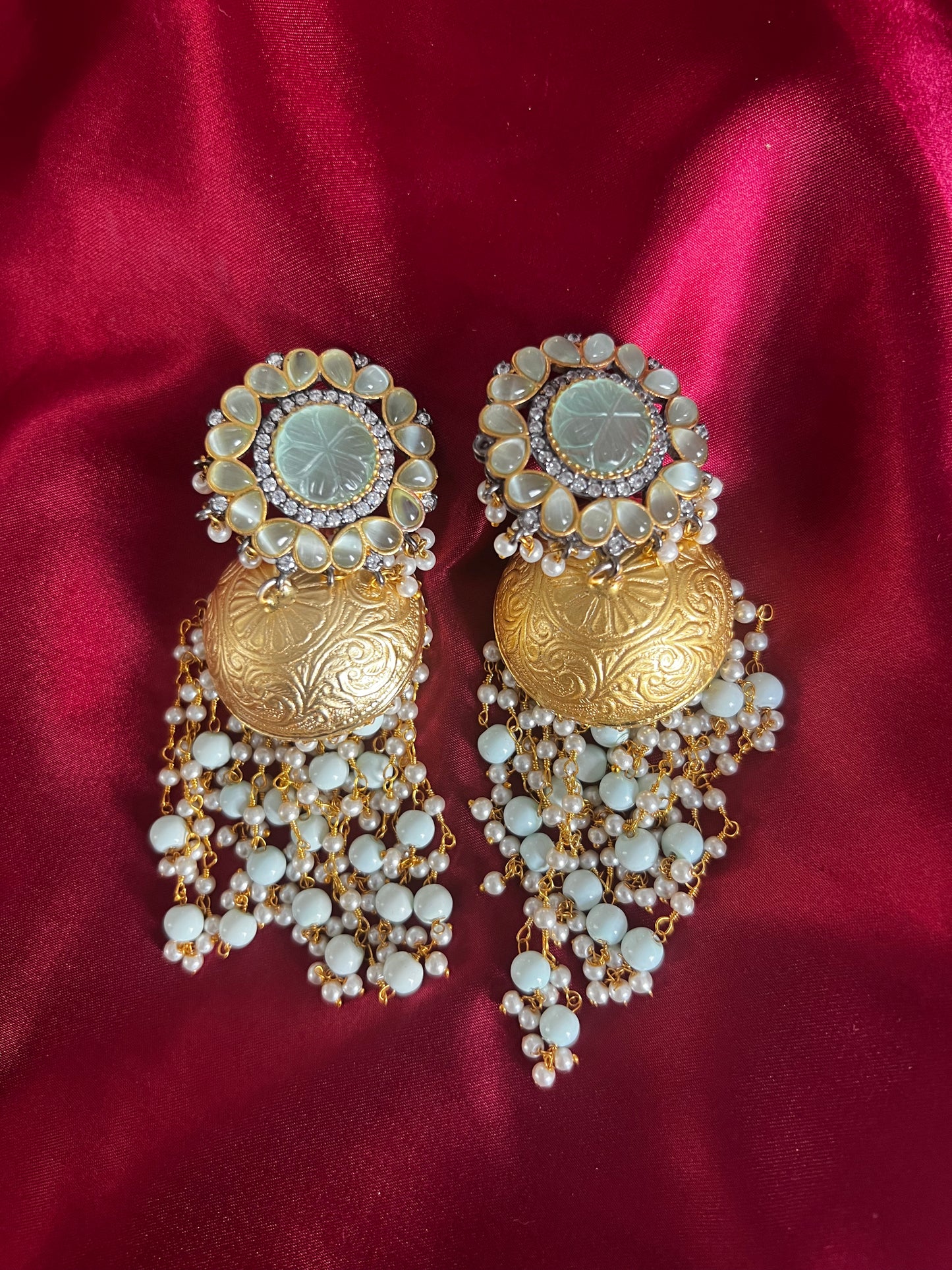 German silver jhumki