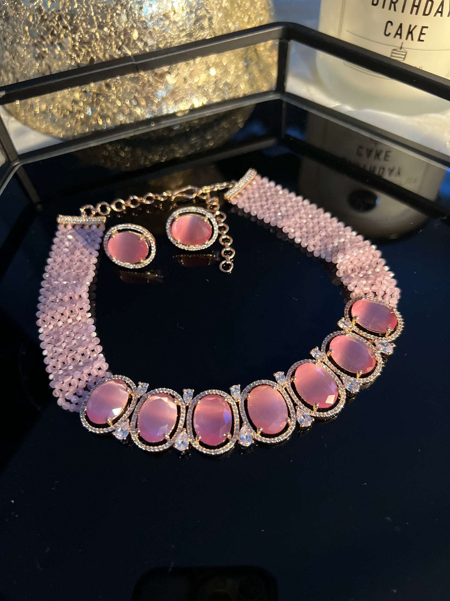 American diamond choker set