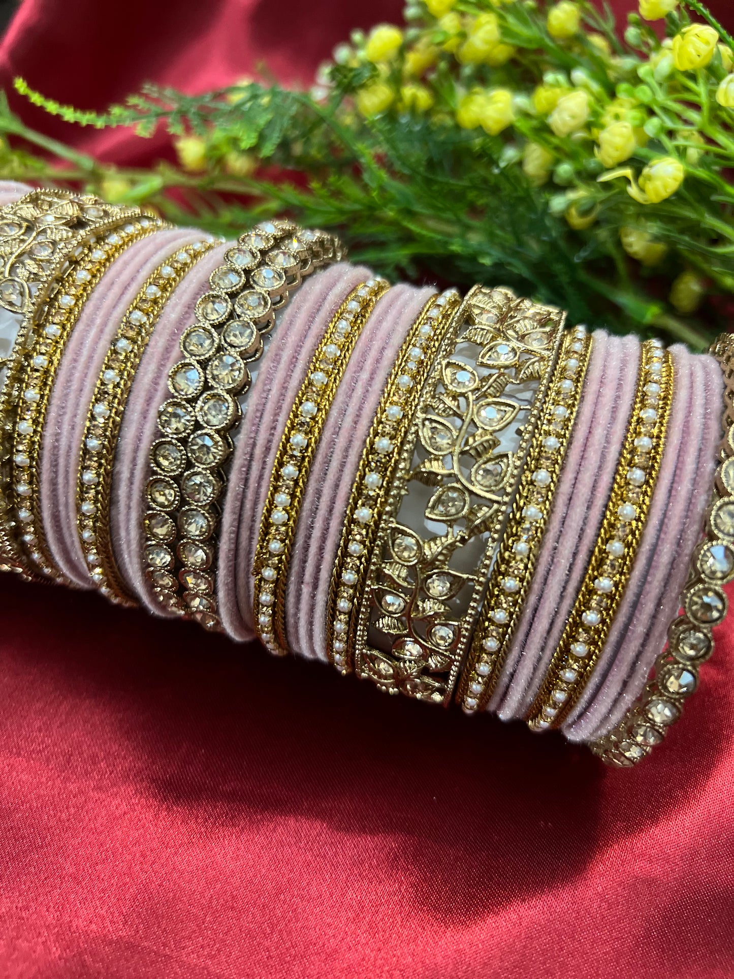 Kaya Polki Bangle set