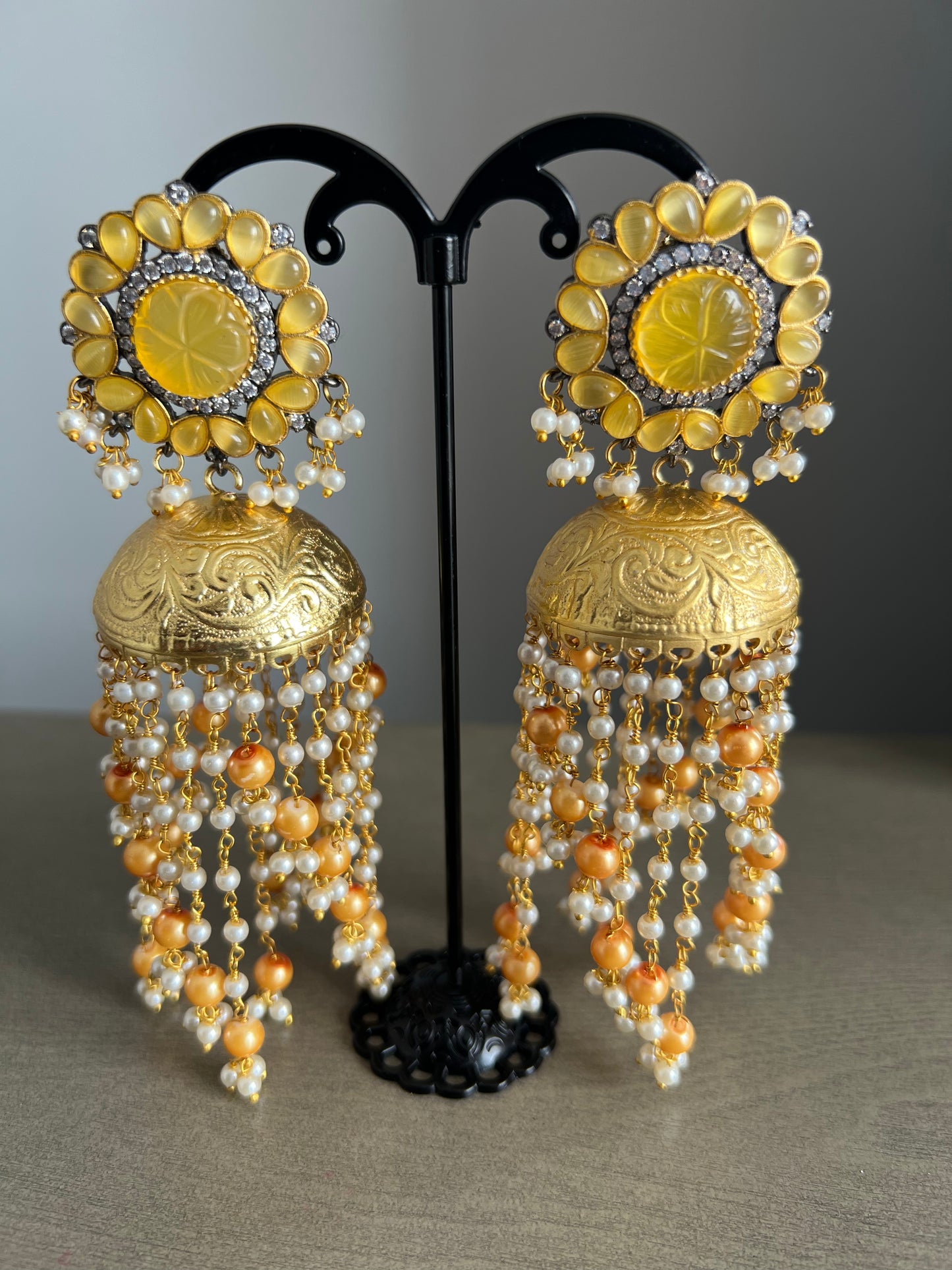 German silver jhumki