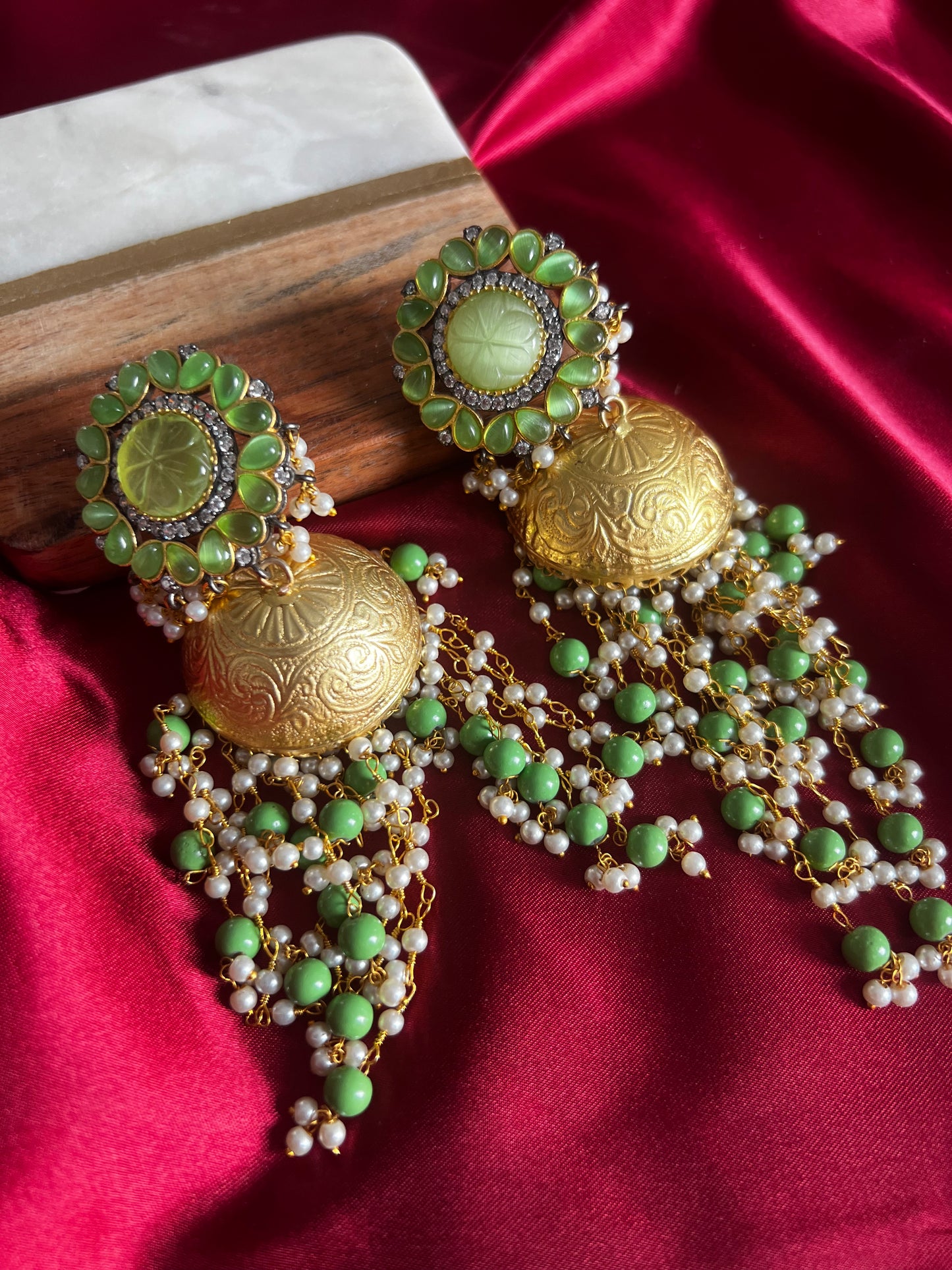 German silver jhumki