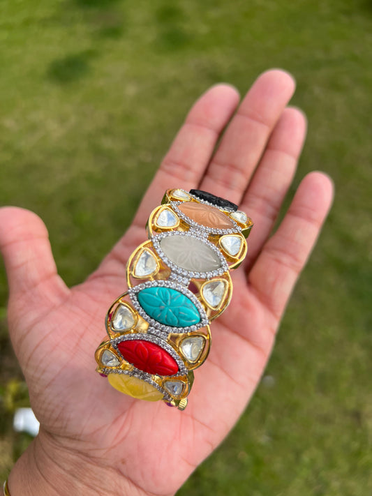 Tiara uncut kundan kadda