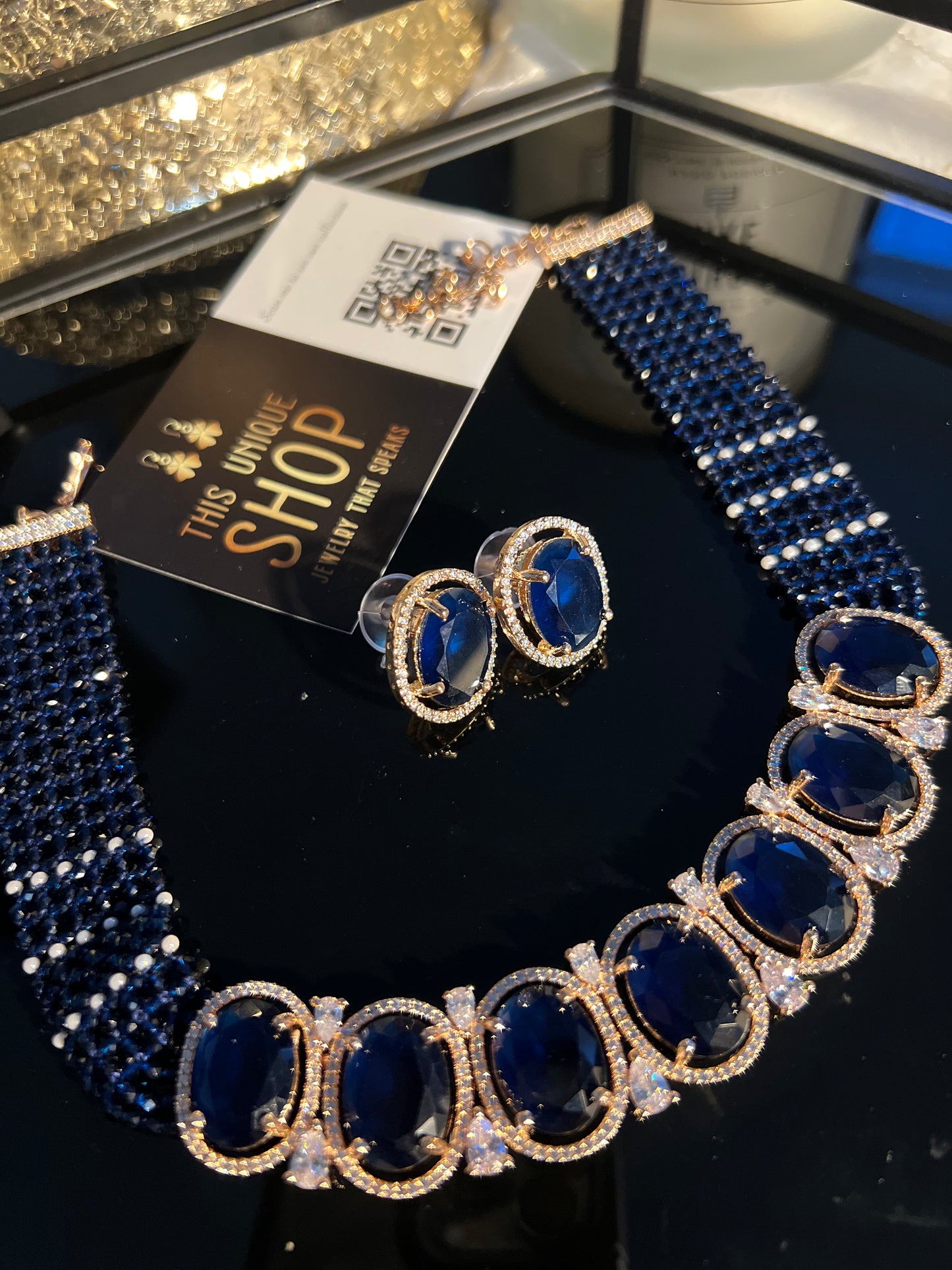 American diamond choker set