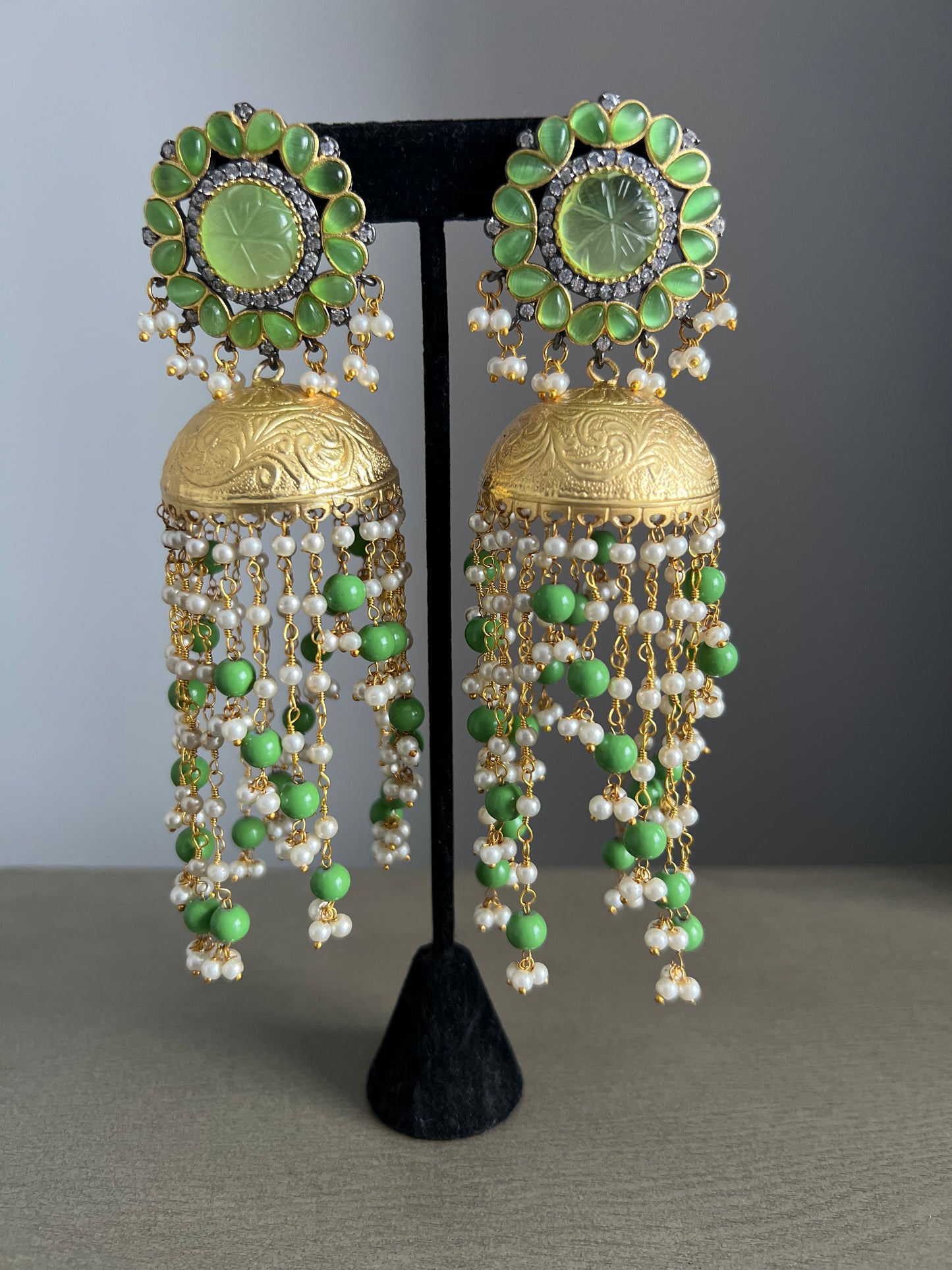 German silver jhumki