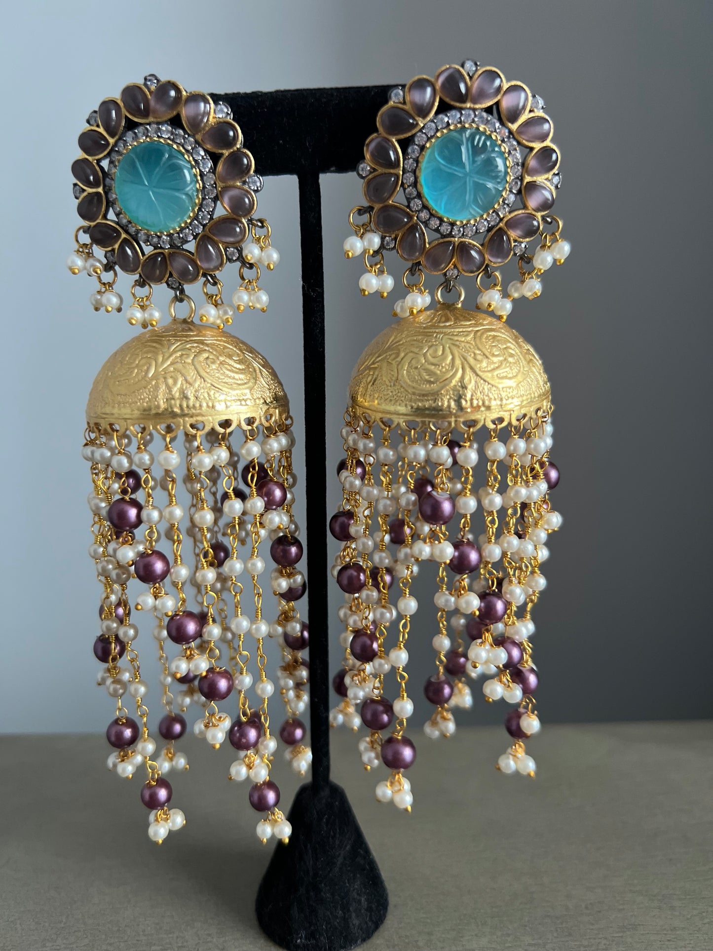 German silver jhumki