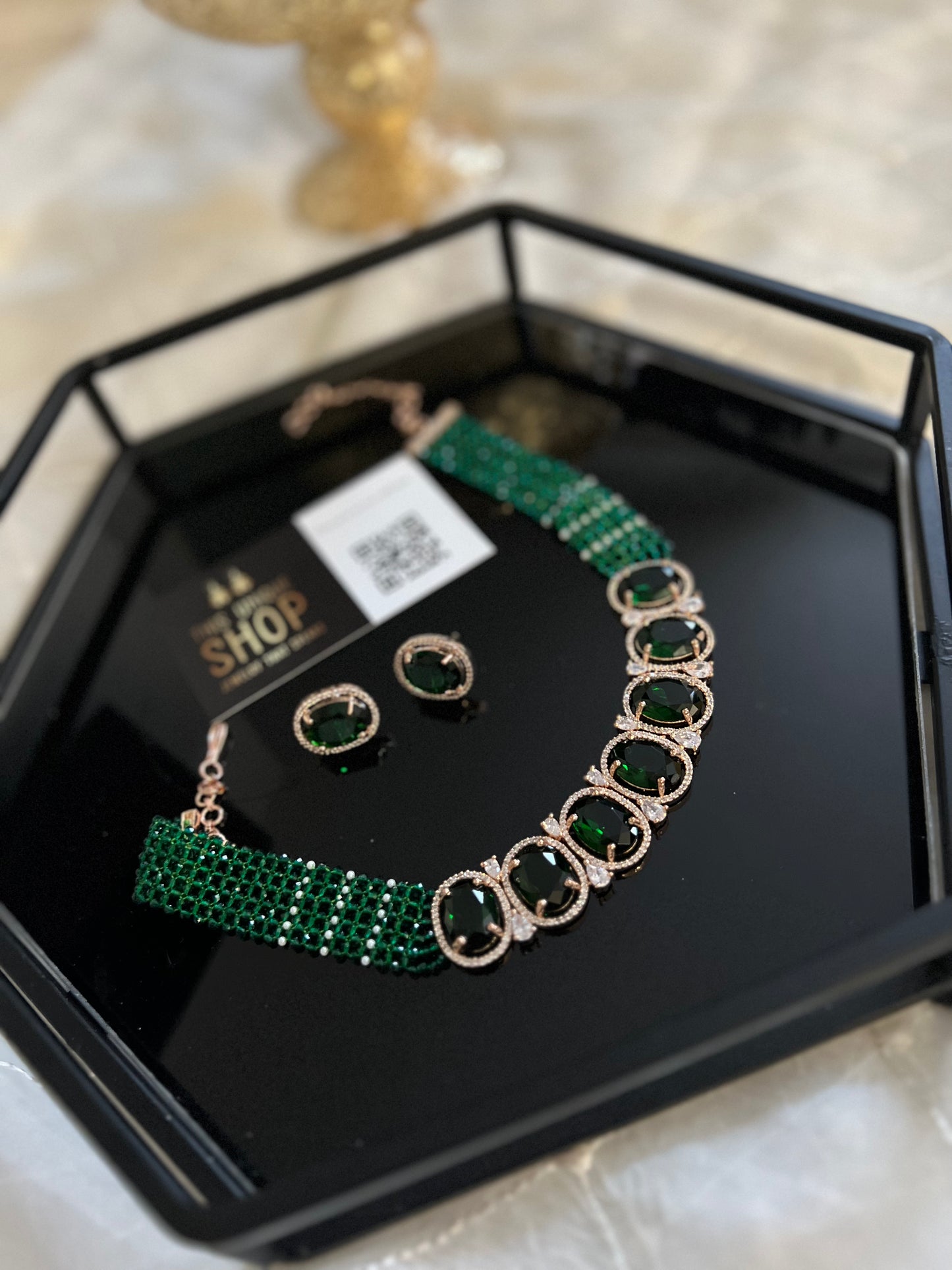 American diamond choker set