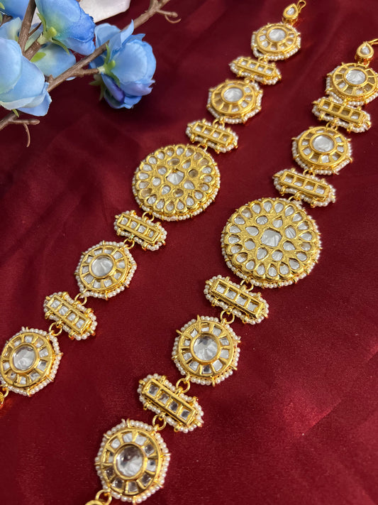 Shradha kundan sheesh phool