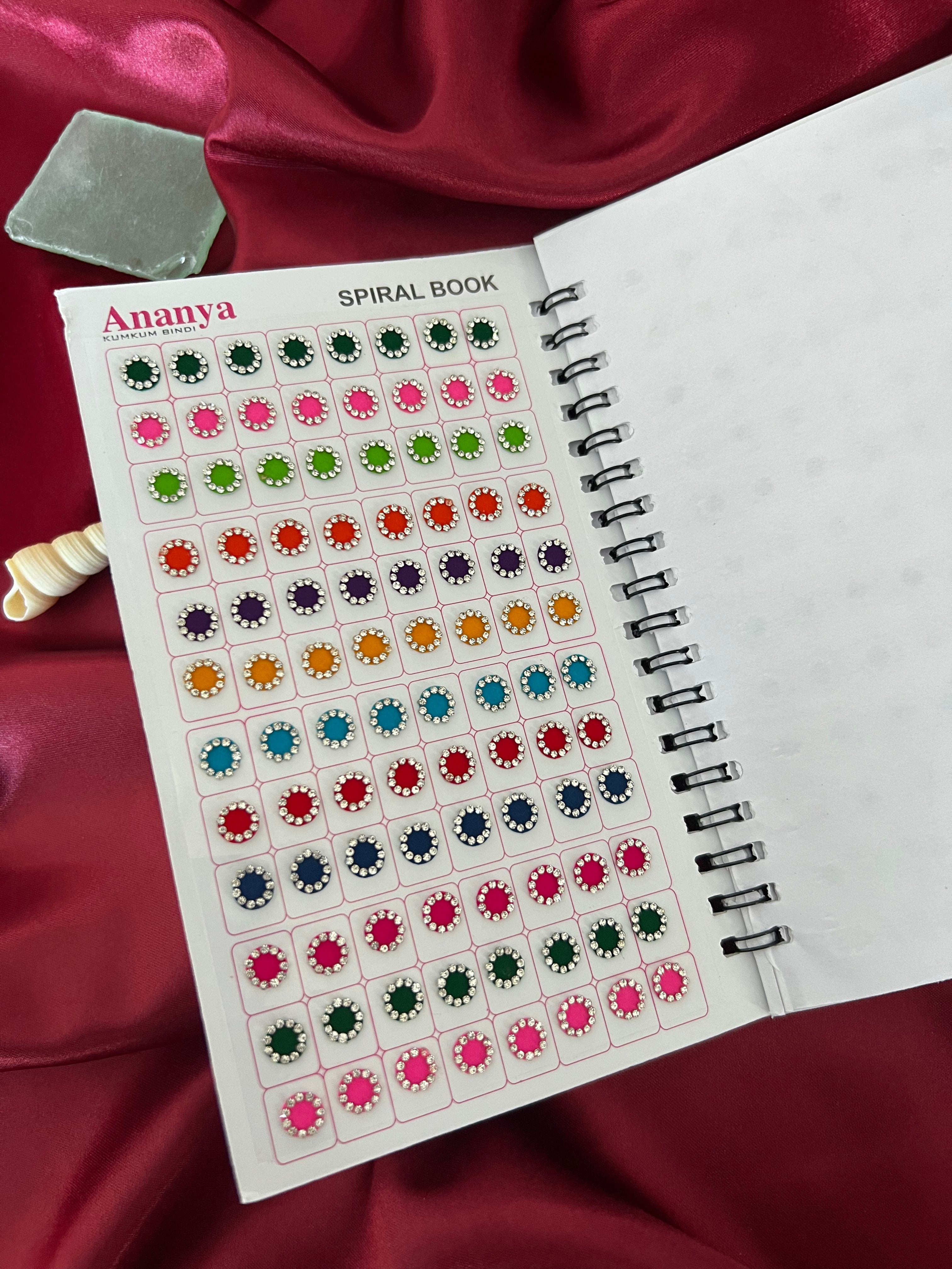 Ananya Swarovski Multi Bindi Book