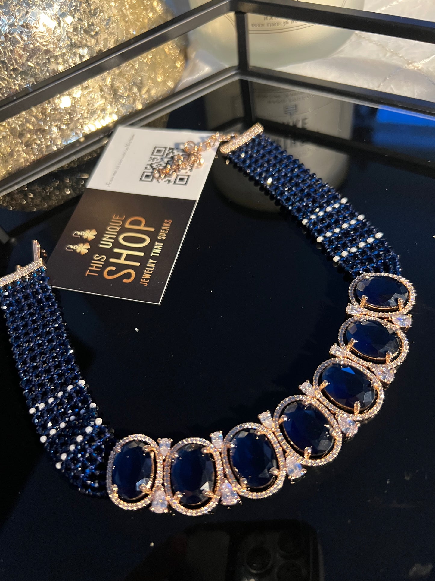 American diamond choker set