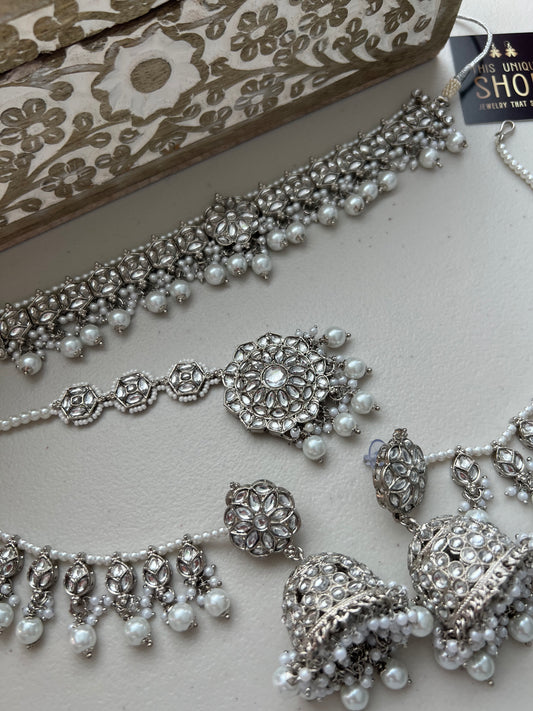 Niki Kundan Necklace Set me