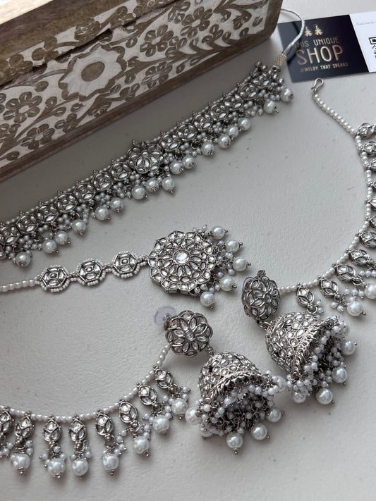 Niki Kundan Necklace Set me