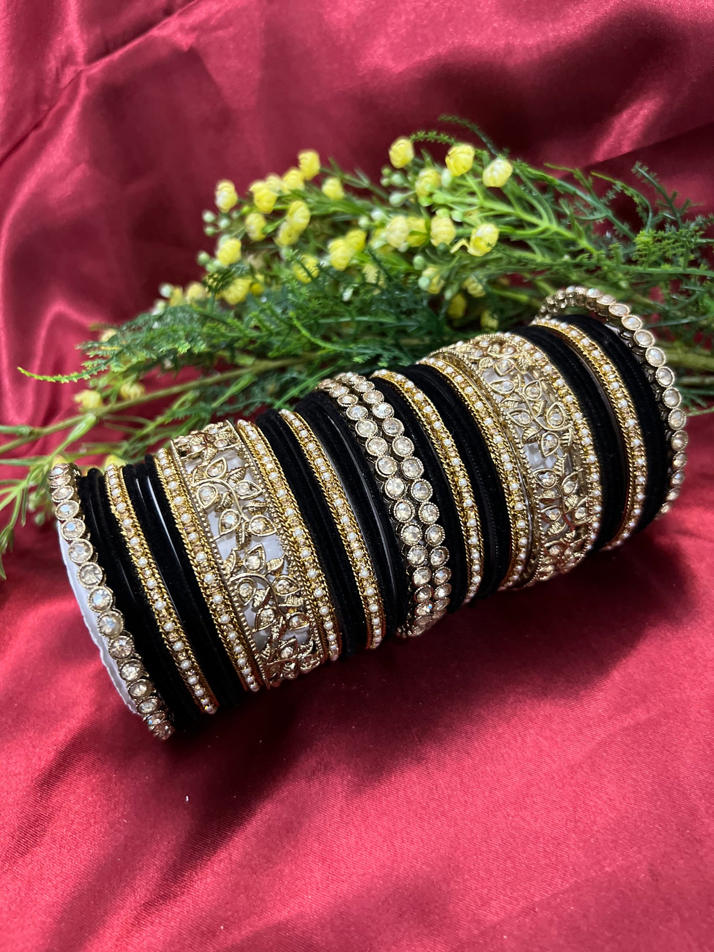 Kaya Polki Bangle set