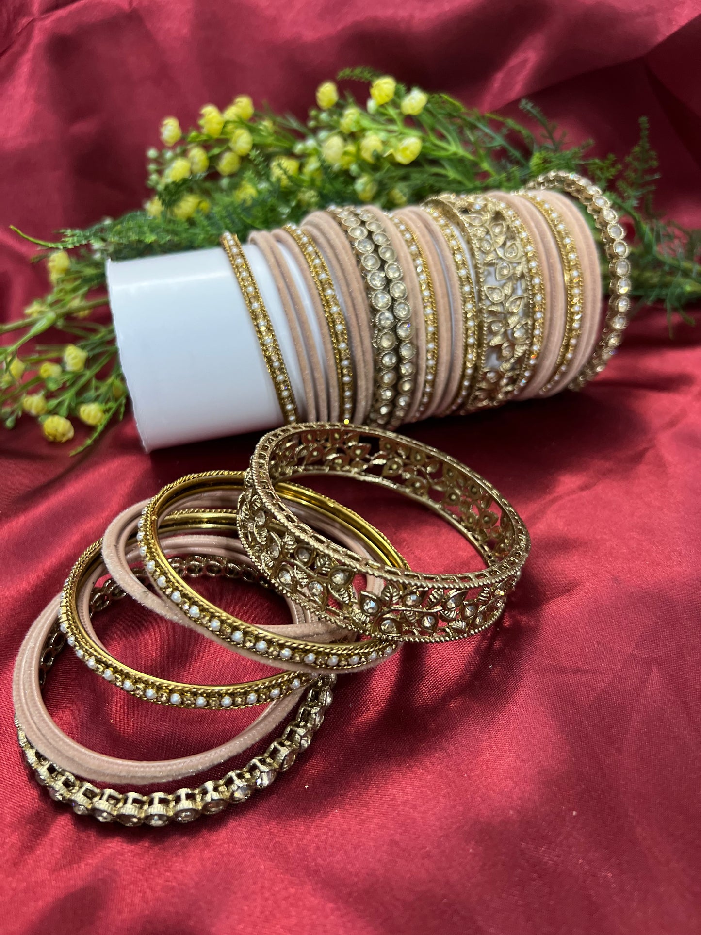 Kaya Polki Bangle set