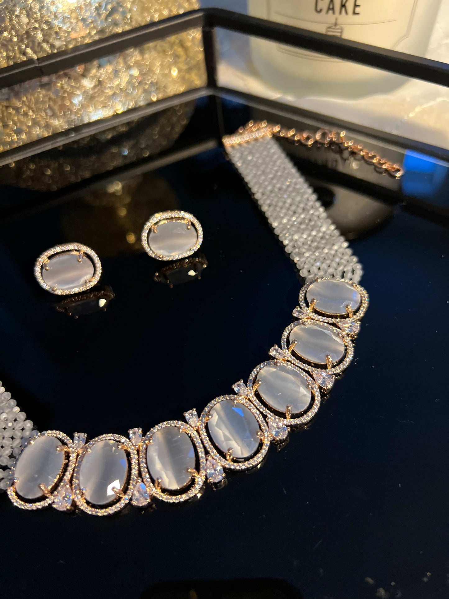 American diamond choker set