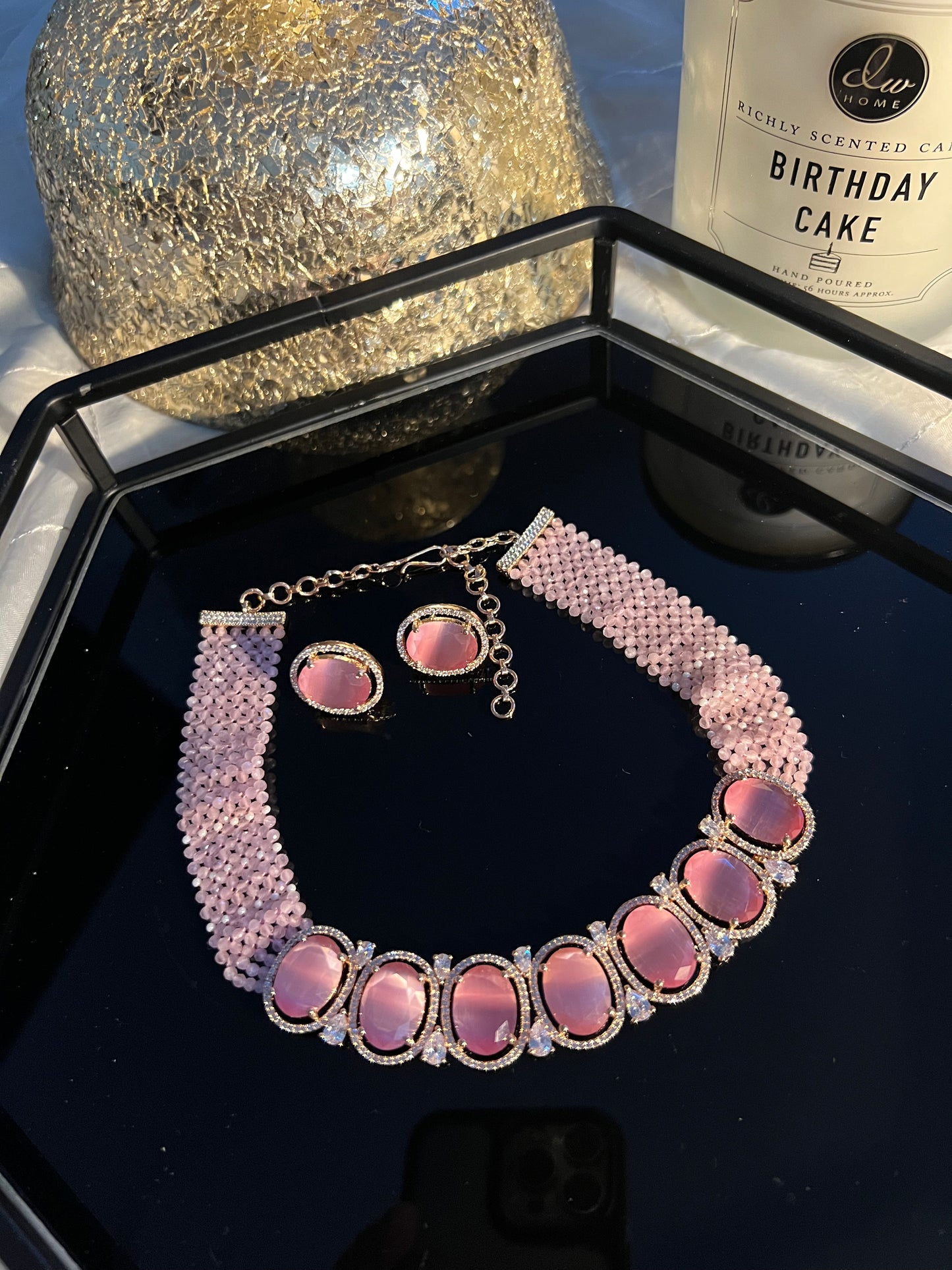 American diamond choker set