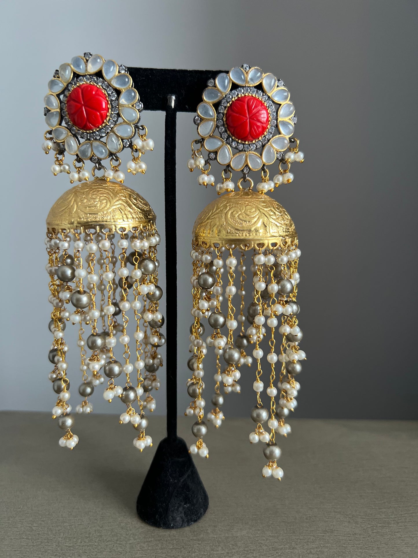 German silver jhumki